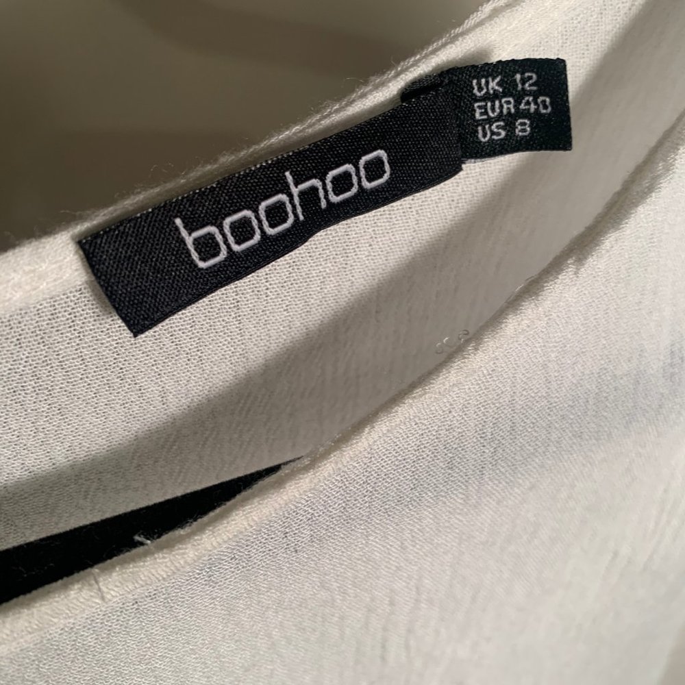 White Flutter Sleeve Blouse - image 6